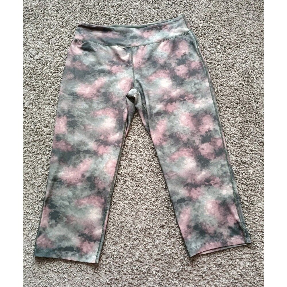 Lands’ End Women’s Large 14-16 Stretch Pants Multicolor Compression High Rise